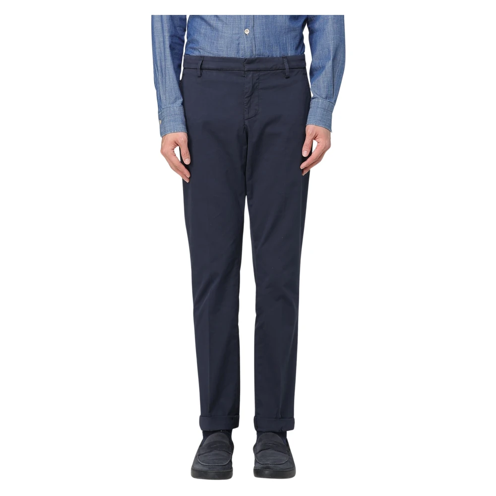 Dondup Men's Blue Slim-Fit Trousers, W35, Slim Fit Gaubert Trousers