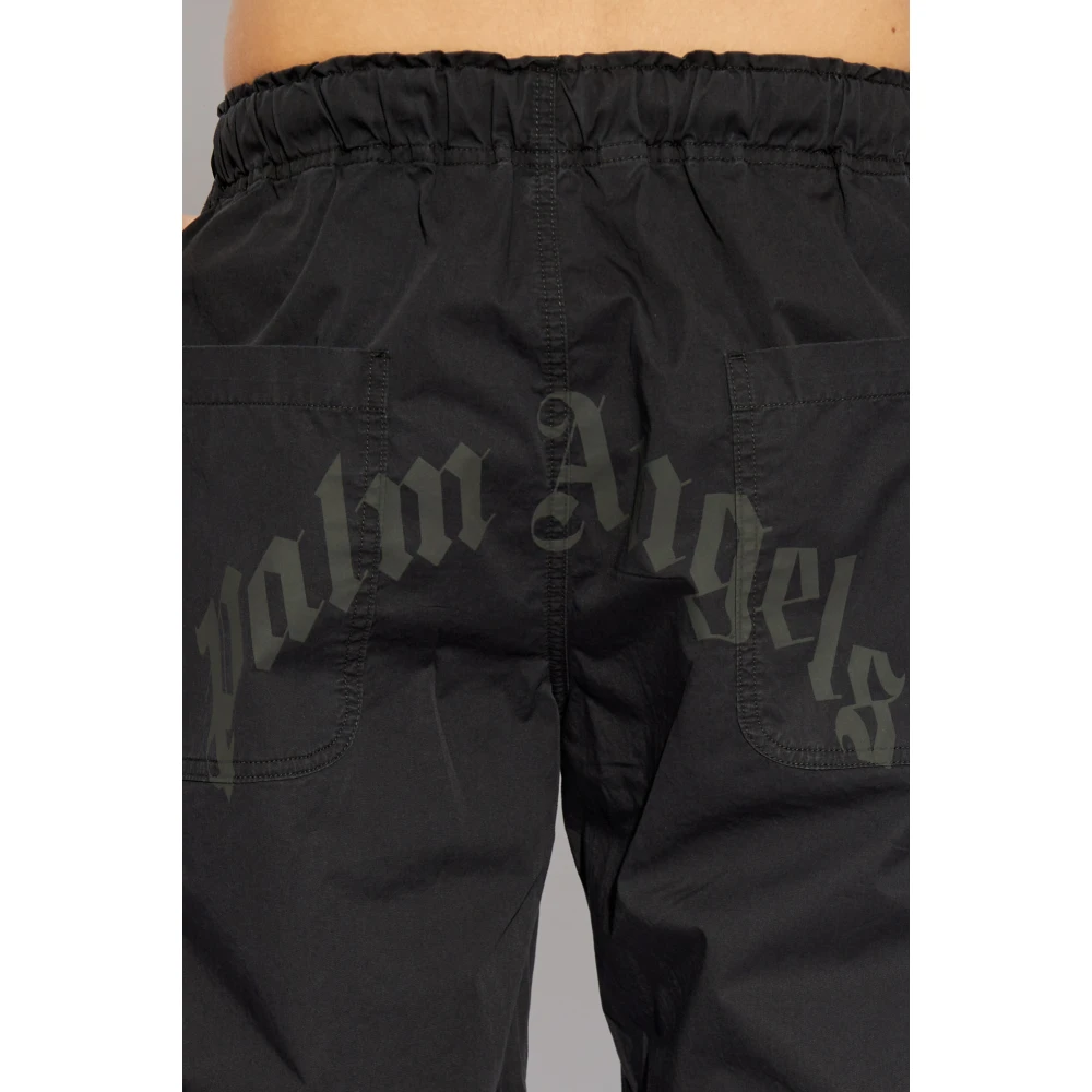 Palm Angels Wijde broek Black Heren