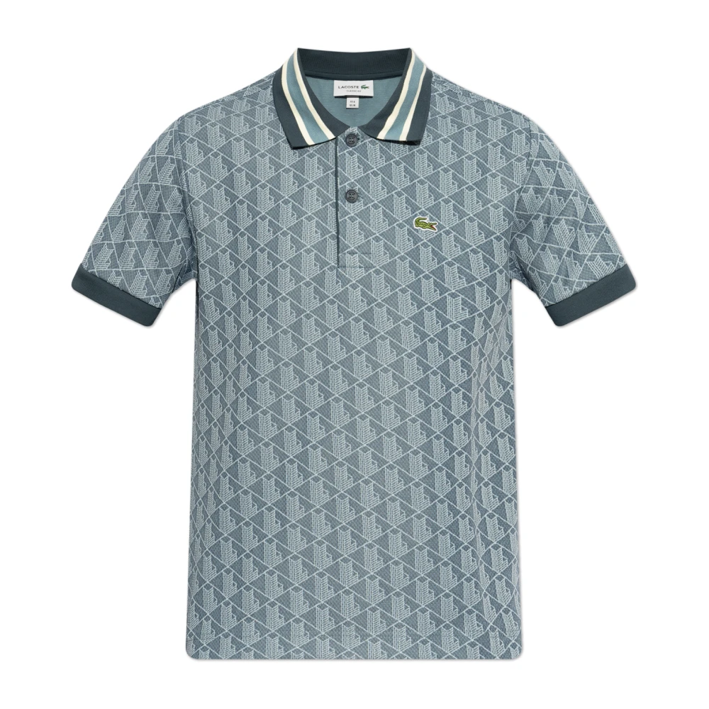Lacoste Polo met logopatch Blue Heren