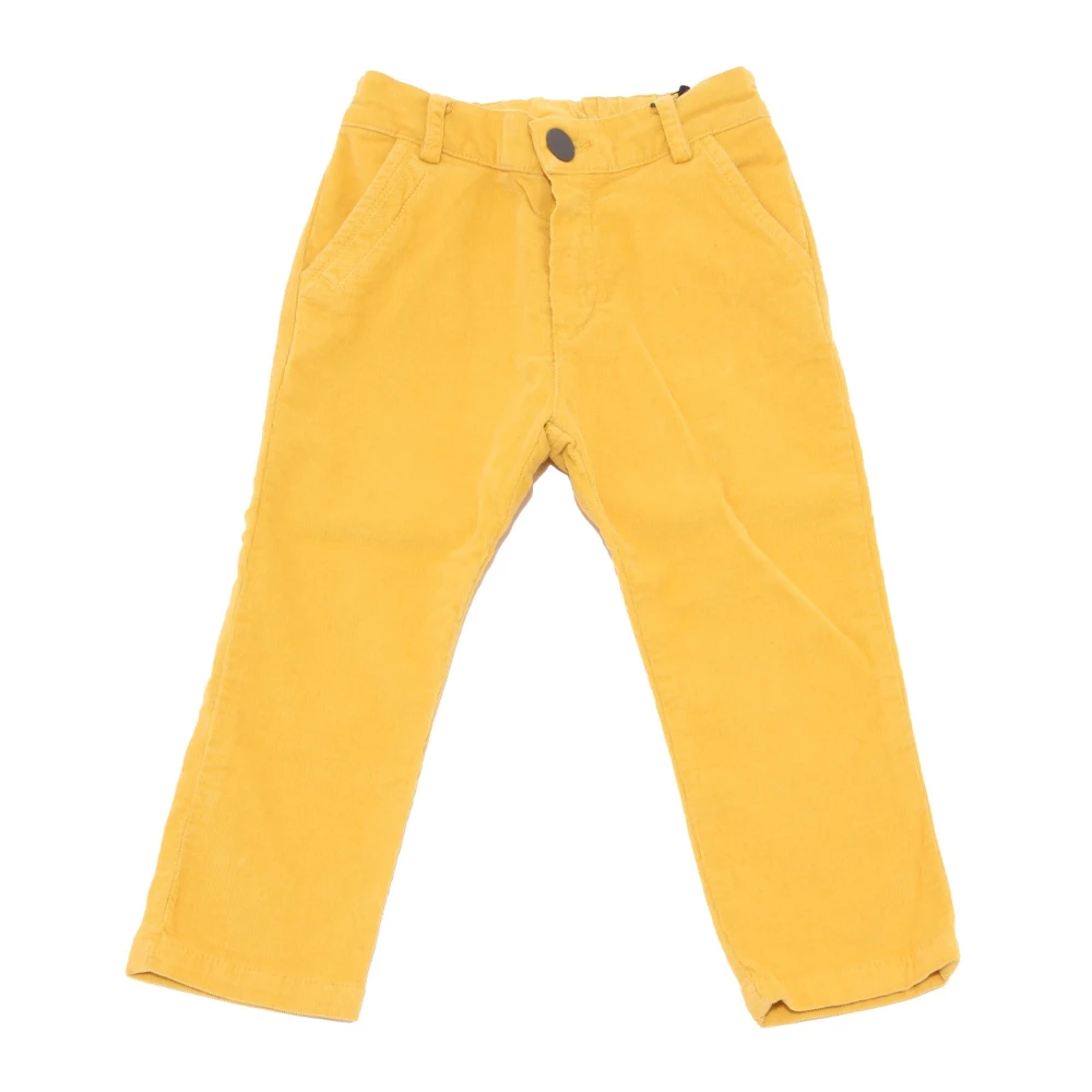Fendi Boys Yellow Trousers, 12 M, Pantalone Velluto Trouser Pant