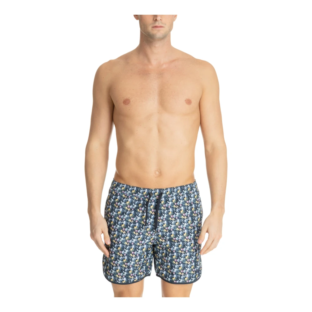 Emporio Armani Abstract Multicolor Zwemshorts Multicolor Heren