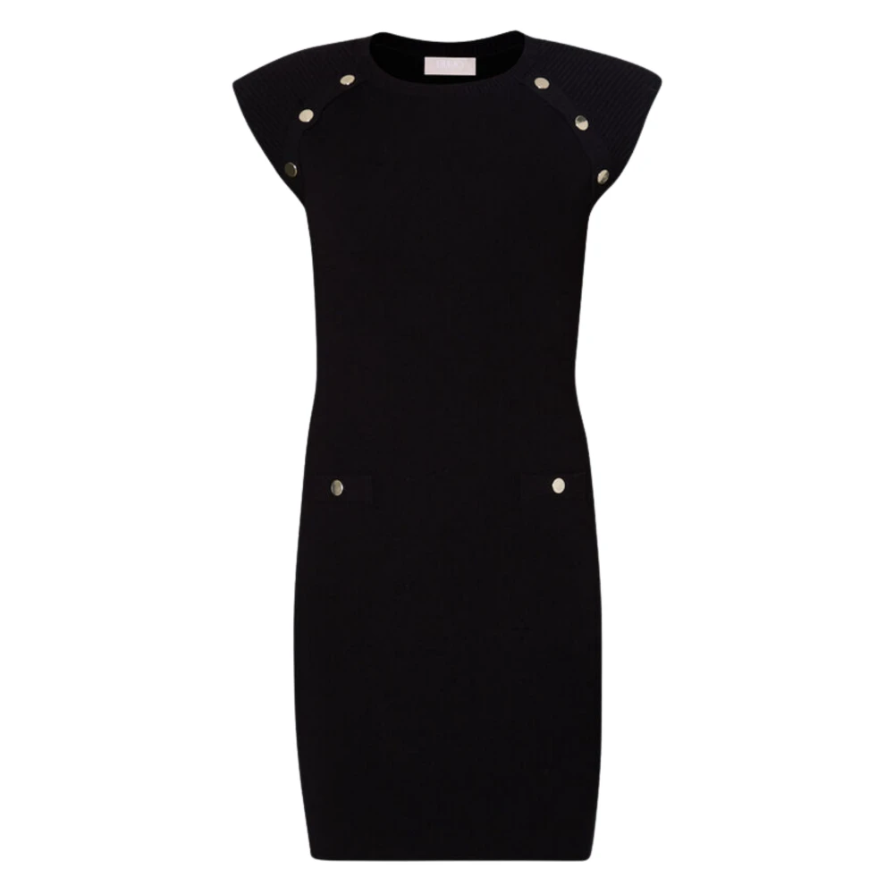 Liu Jo Zwarte Jurk met Bandjes Black Dames