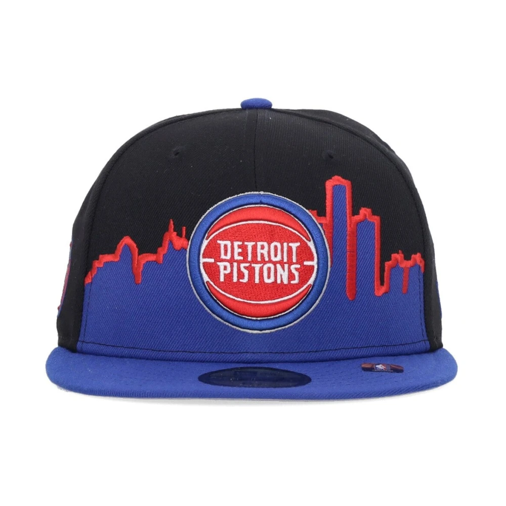 new era NBA Detroit Pistons Flat Peak Cap Black Heren