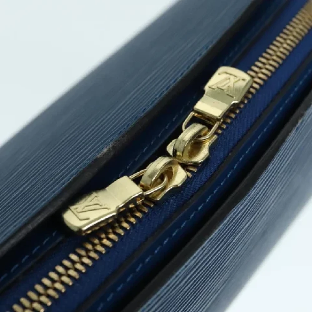 Louis Vuitton Vintage Pre-owned Leather pouches Blue Dames