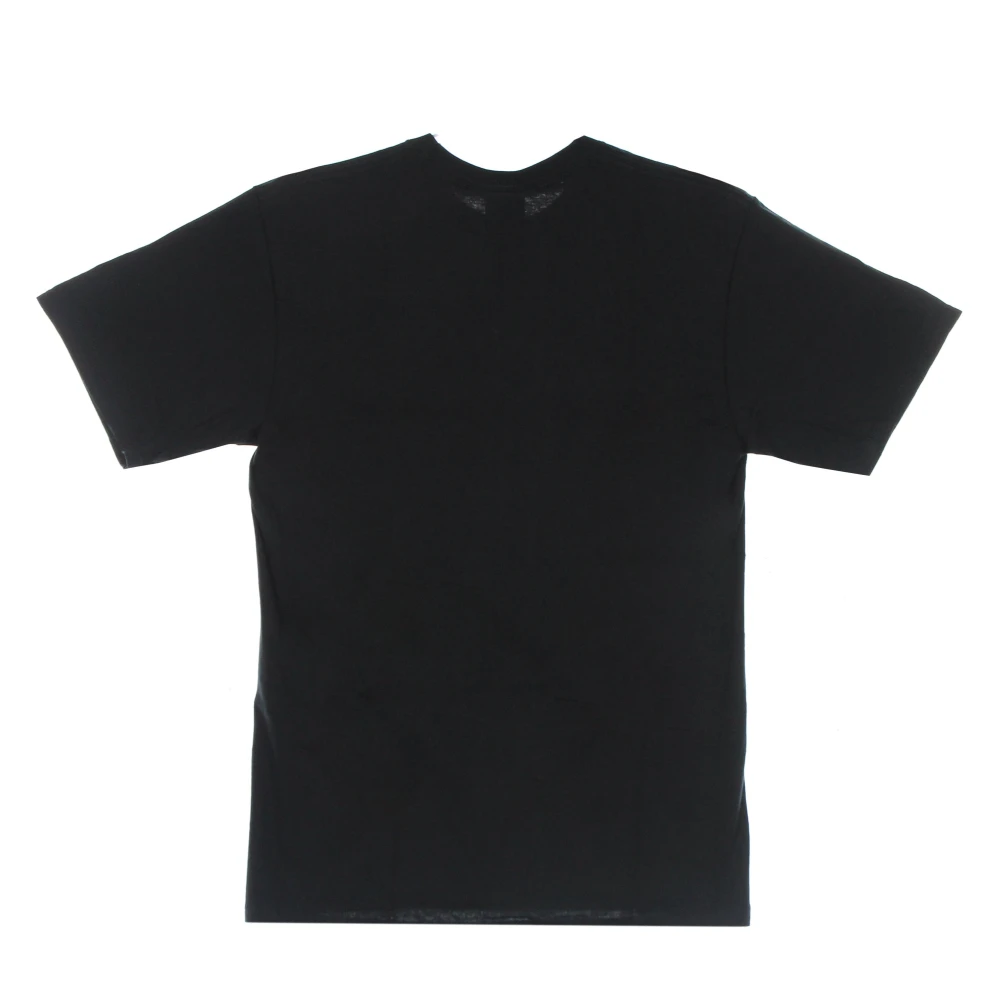 HUF Zwarte Tee met Gebrande Print Black Heren