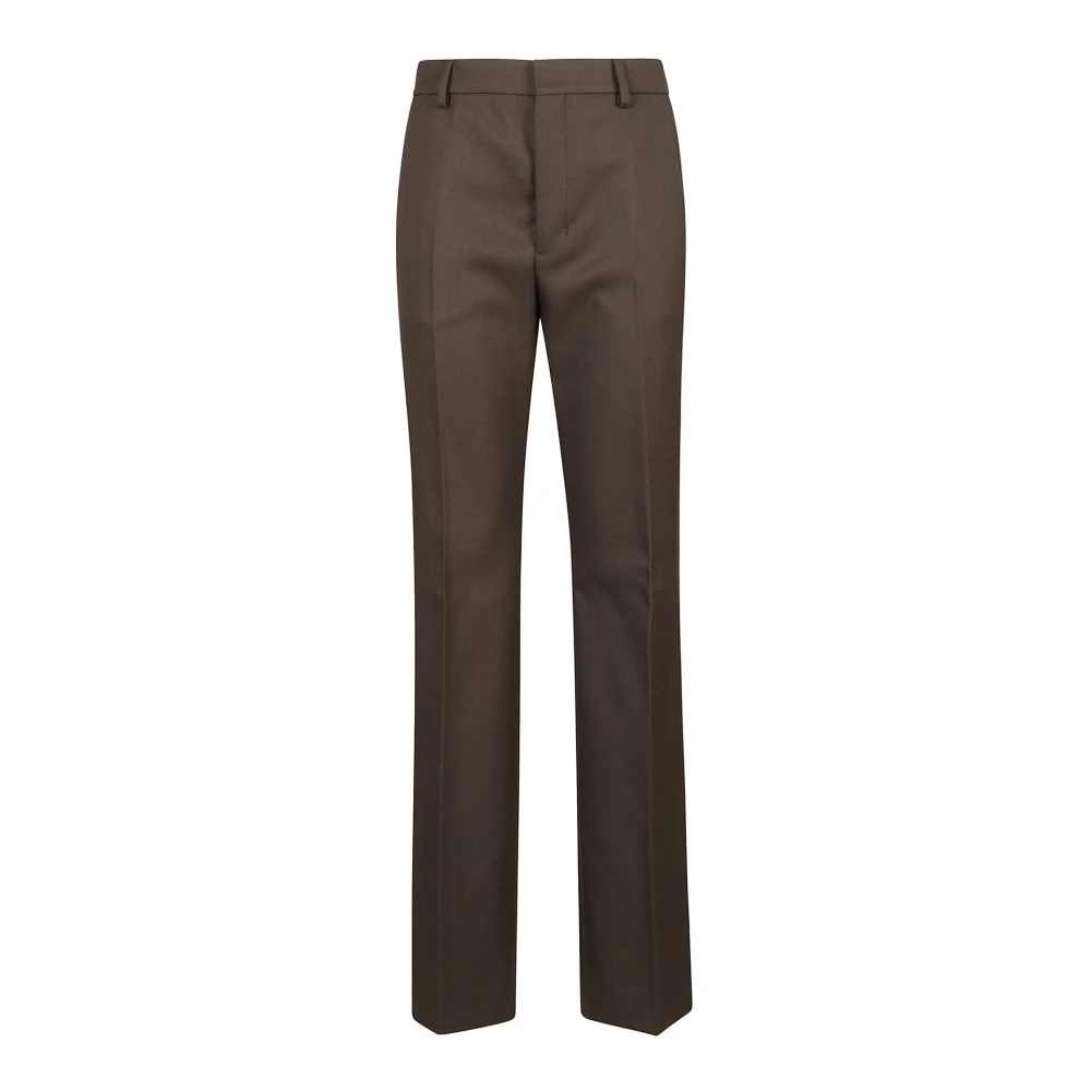 Ami Paris Flare Fit Broek Brown Dames