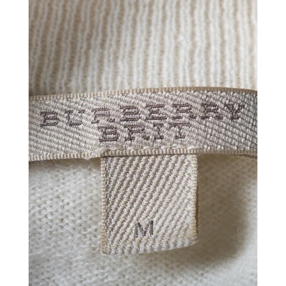 Burberry Vintage Pre-owned Wool tops Beige Dames