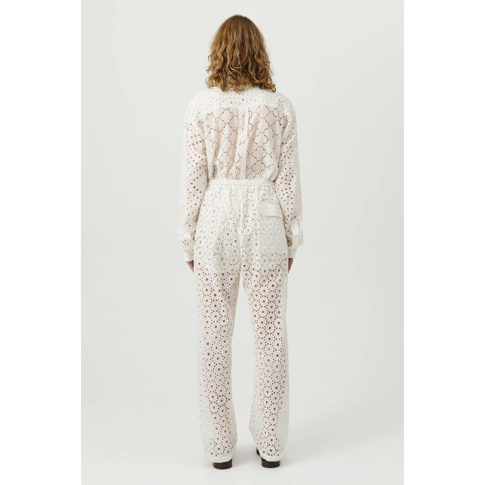 Soulland Trousers White Unisex