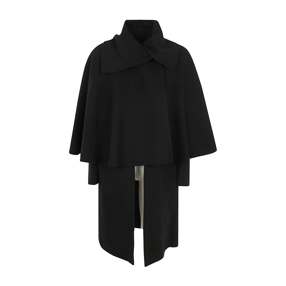 Chloé Zwarte Wol Kasjmier Jas Black Dames