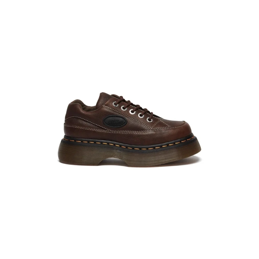 Dr. Martens Scarpe Buzz A 5 Occhielli Pelle Grizzly Marrone Donna Taglia 40 - Immagine 4