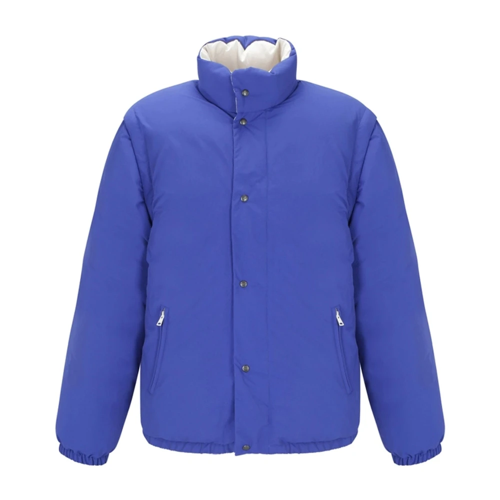 Gucci Donzen Jas met Geborduurd Logo Blue Heren