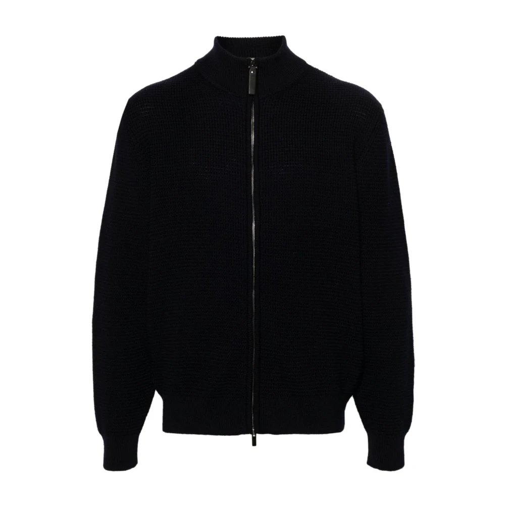 Canali Knitwear Blue Heren