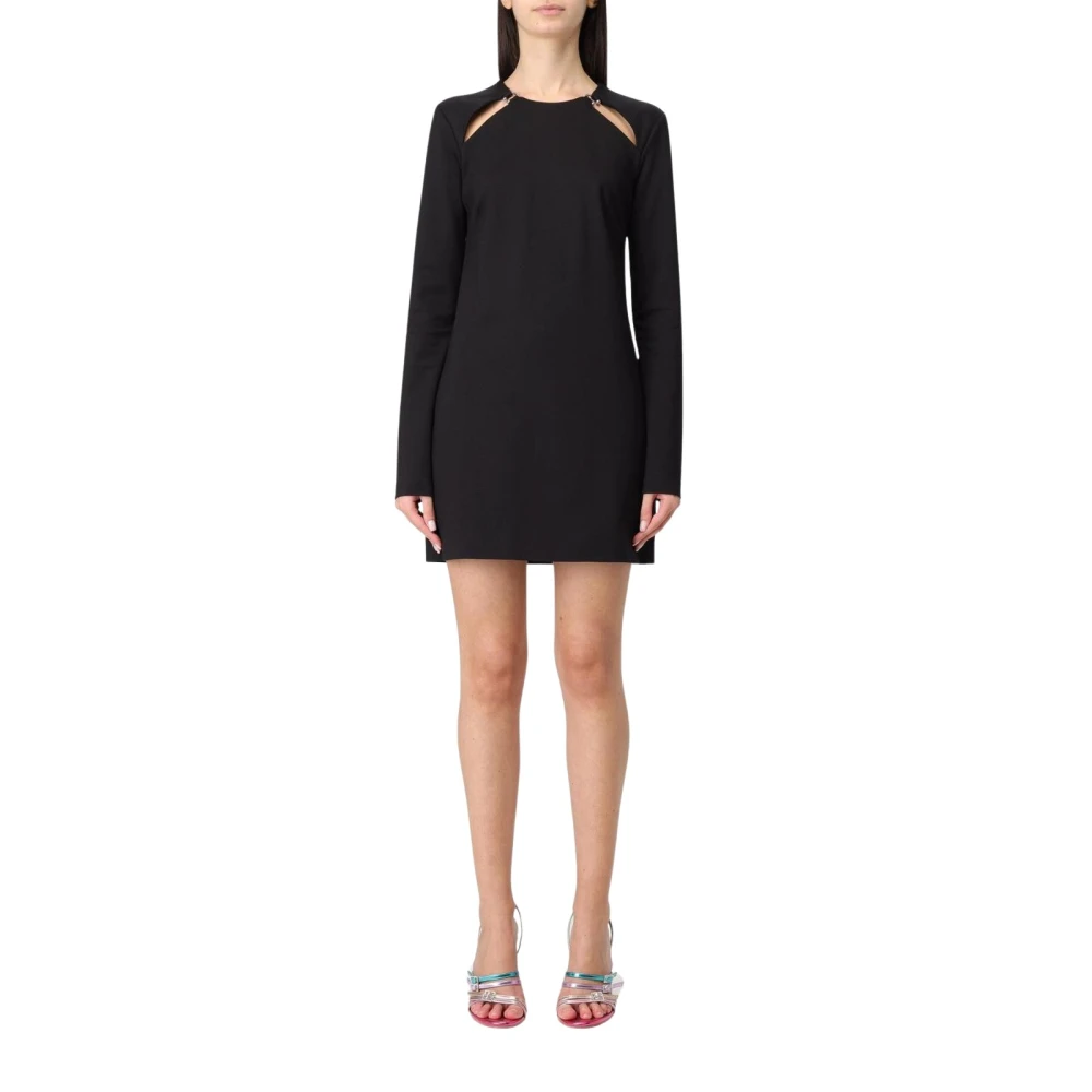 Chiara Ferragni Collection Vrouw Zwart Kleedjes Dames, M, E Cutout Schouder Mini Jurk