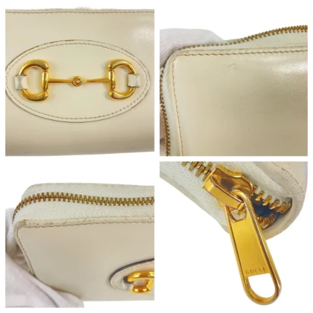 Gucci Vintage Pre-owned Leather wallets White Dames