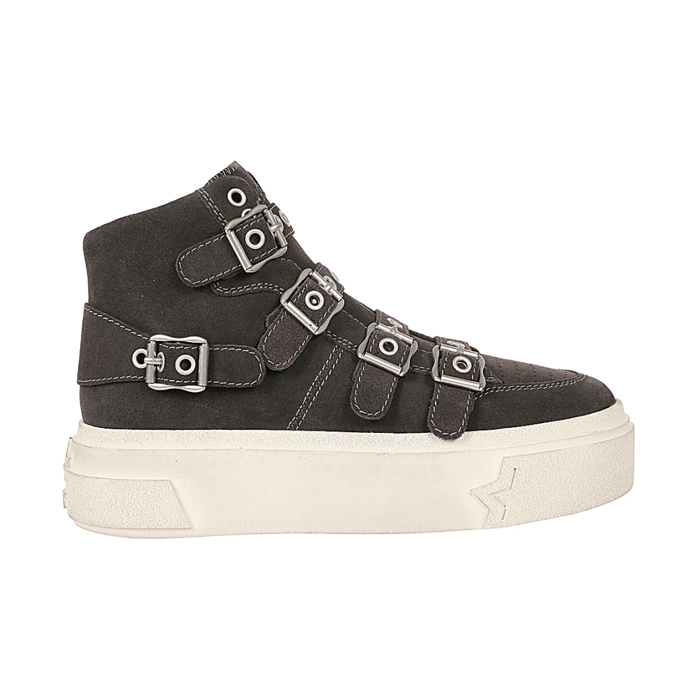ASH Grijze Sheep Leather Sneakers Heren Schoenen Grijs