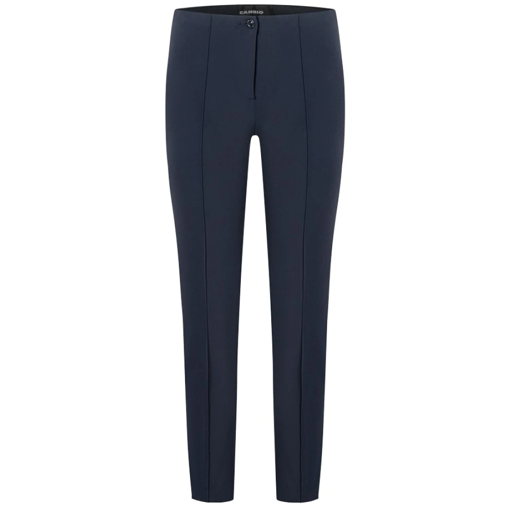Cambio Women's Blue Stretch Skinny Trousers - Slim-Fit Trousers - W34 L29 - Trousers