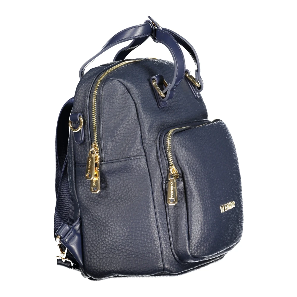 Valentino by Mario Valentino Omkeerbare Blauwe Rugzak met Contrastdetails Blue Dames