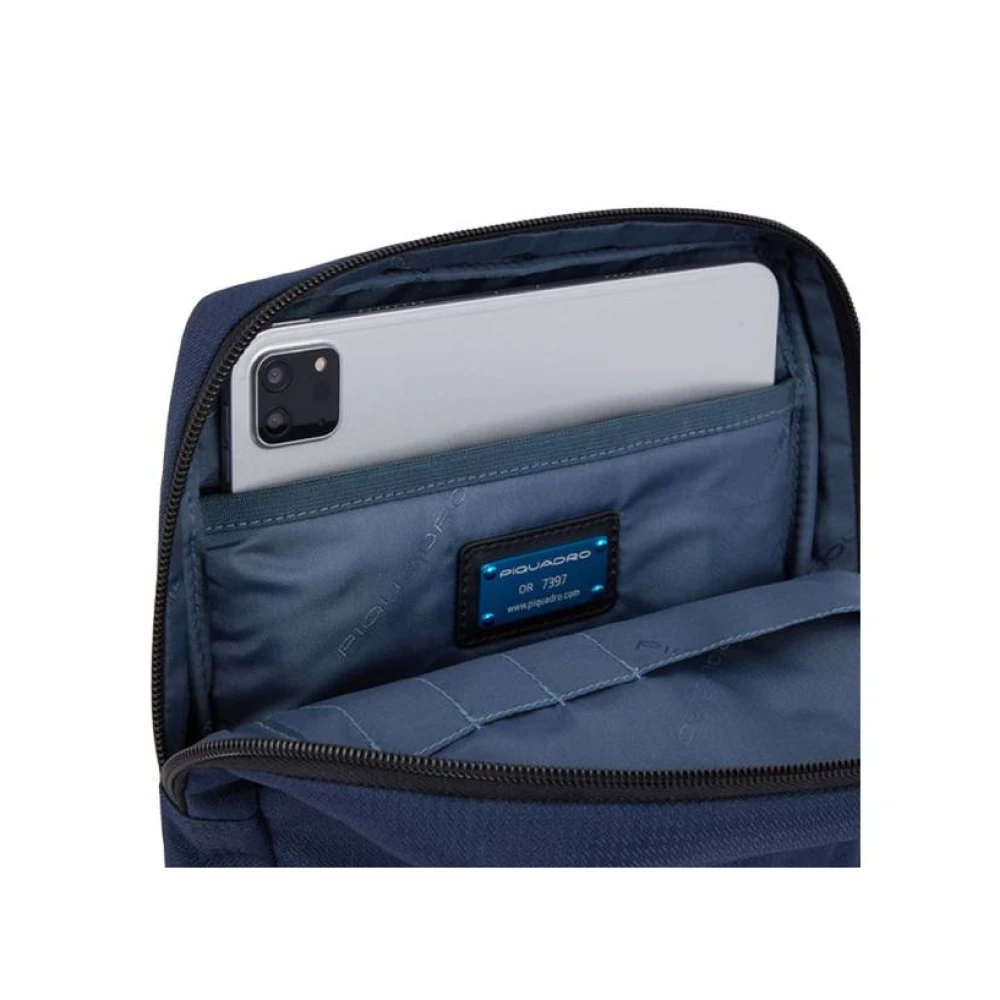 Piquadro Stijlvolle Borselli Tas Blue Heren