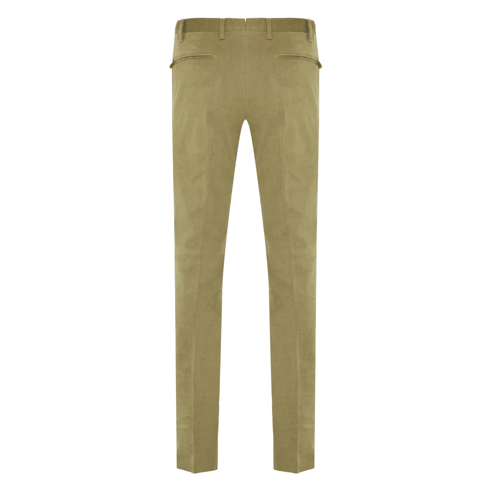 Corneliani Stretch katoenen broek met zakken Green Heren