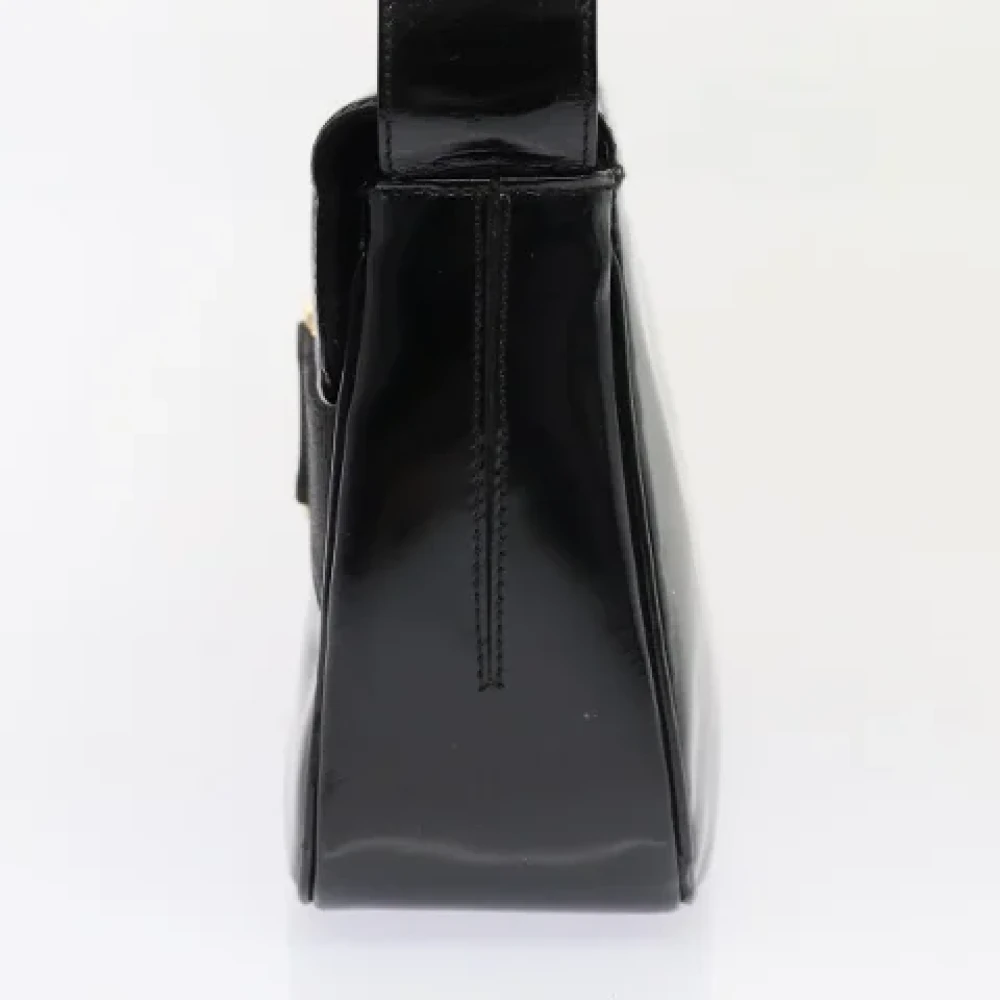 Salvatore Ferragamo Pre-owned Leather shoulder-bags Black Dames