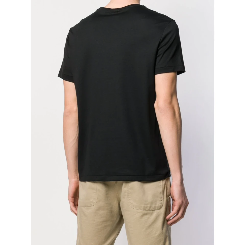 Polo Ralph Lauren Geborduurde Slim Fit Katoenen T-shirt Black Heren