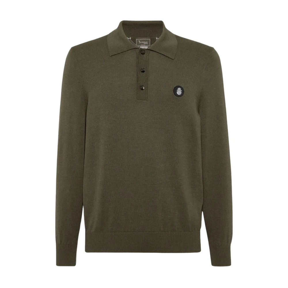 Billionaire Uomo Verde - Polo A Maniche Lunghe - Tops - L