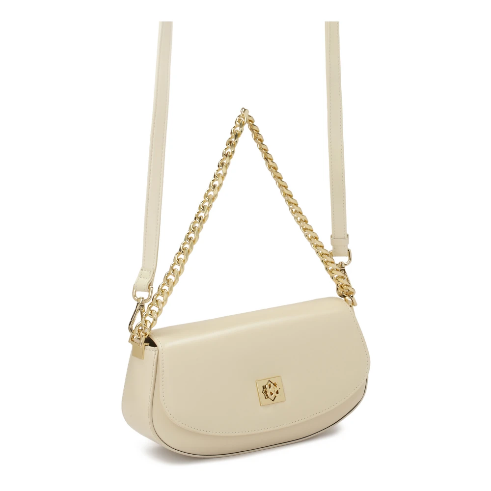 Kazar Roomkleurige tas met stijve constructie Beige Dames