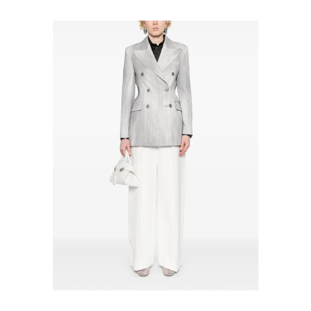 Ermanno Scervino Lichtgrijs Beige Dames Buitenkleding Aw24 Gray Dames