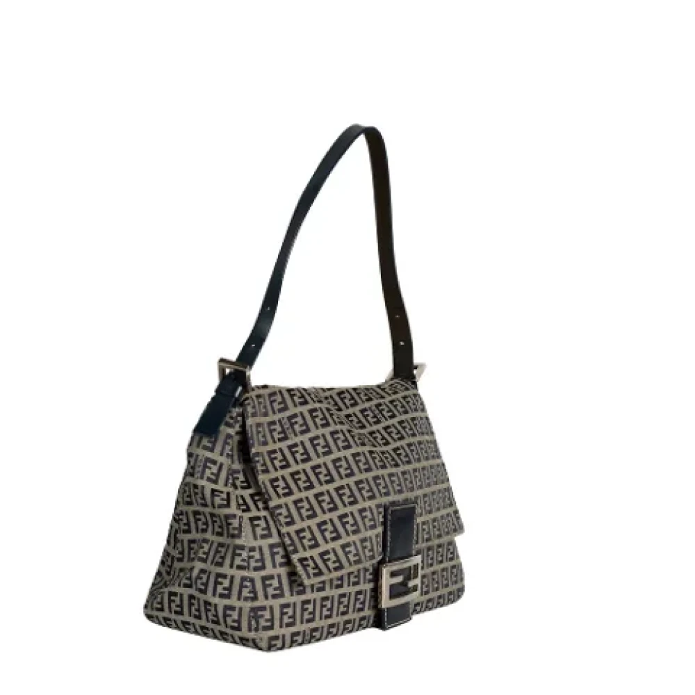 Fendi Vintage Pre-owned Canvas fendi-bags Blue Dames
