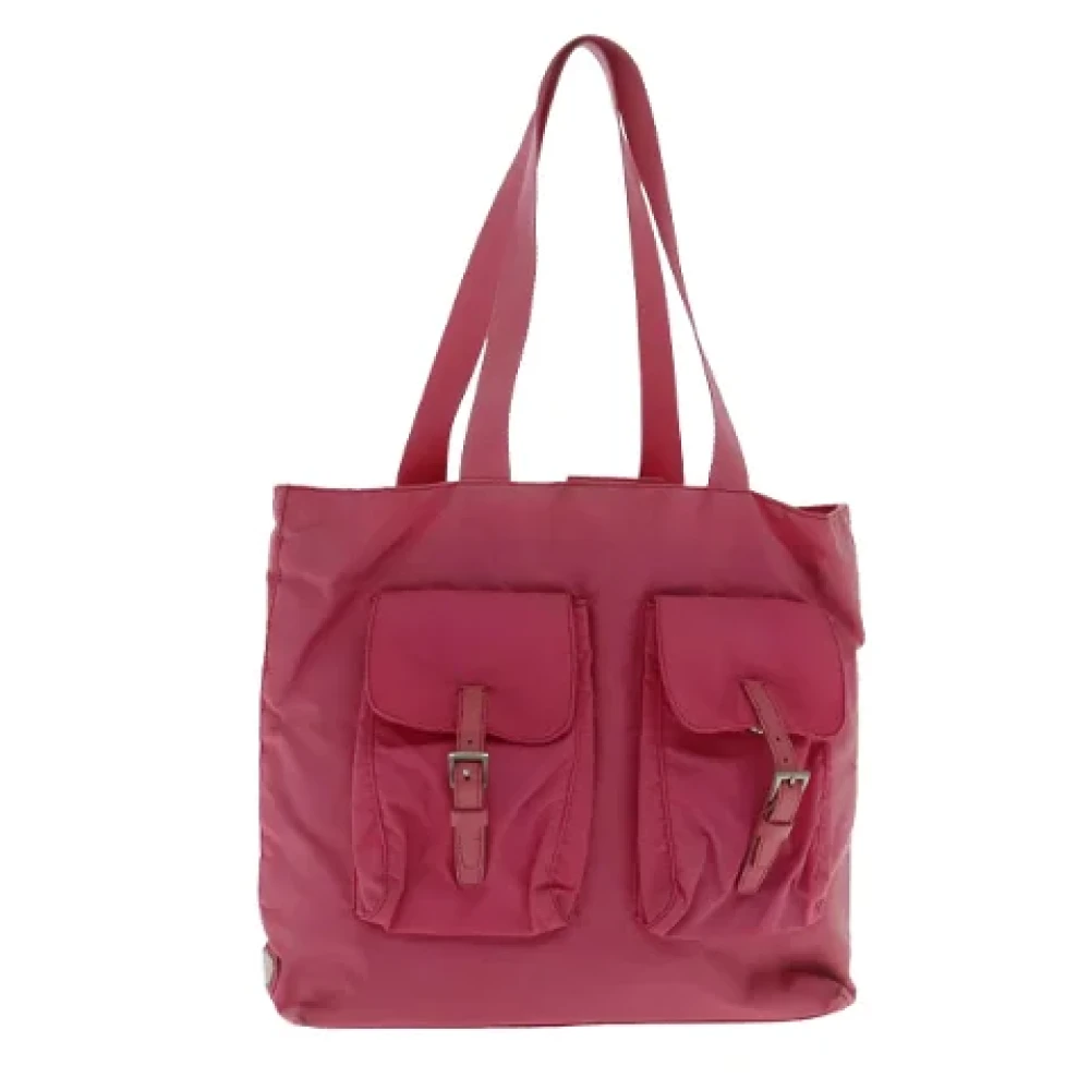 Prada Vintage Pre-owned Nylon totes Pink Dames