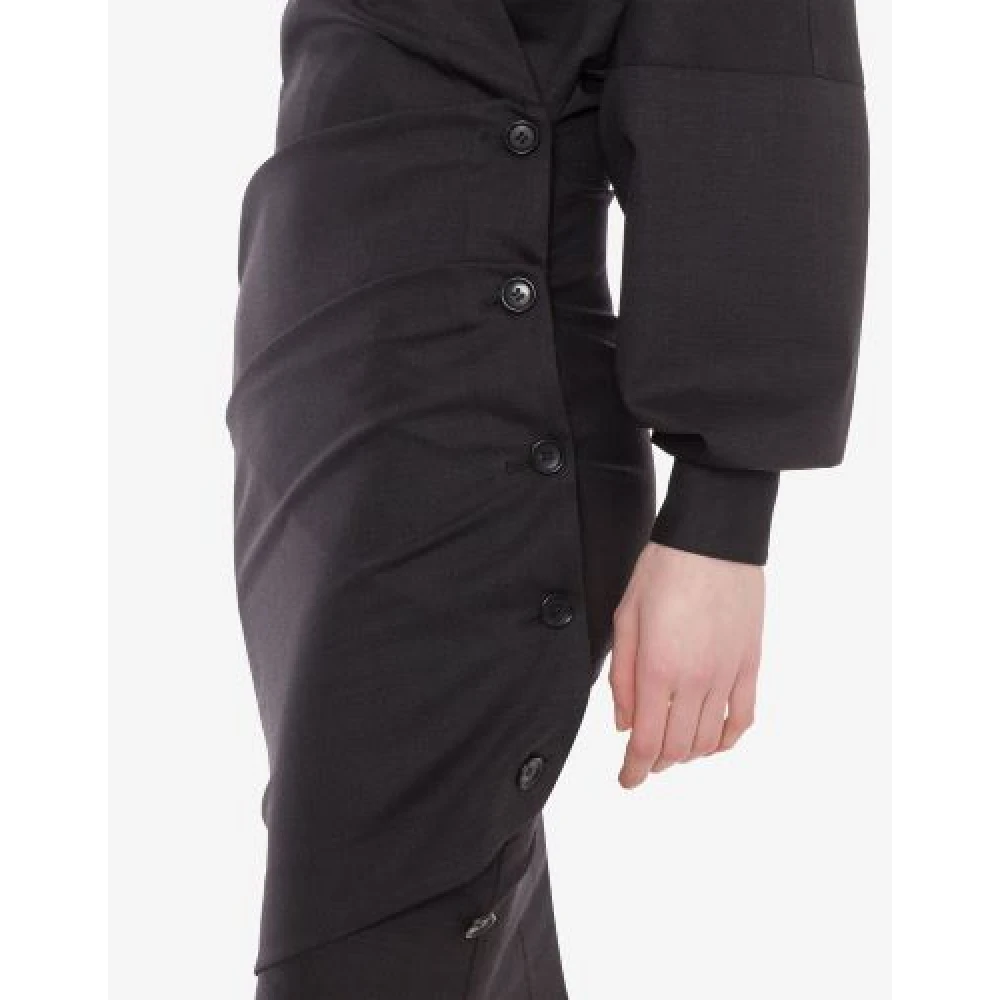 Philosophy di Lorenzo Serafini Korte Linnen Omslagjurk Gray Dames