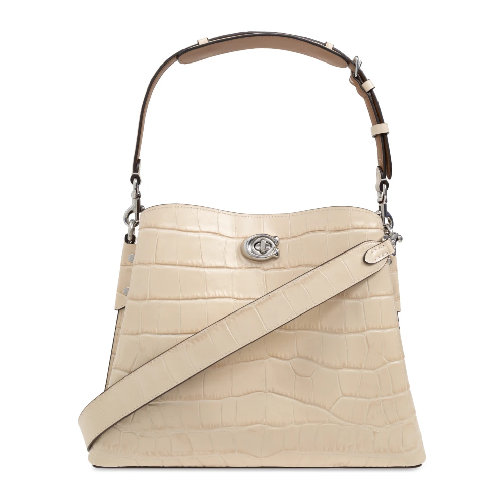 Coach Crossbody bags Embossed Croc Willow Shoulder Bag in crème