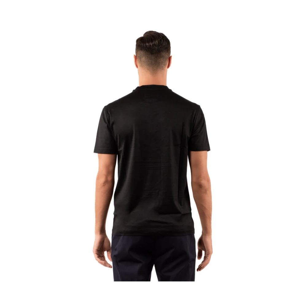 Emporio Armani Heren T-shirt Stijlvol Ontwerp Black Heren