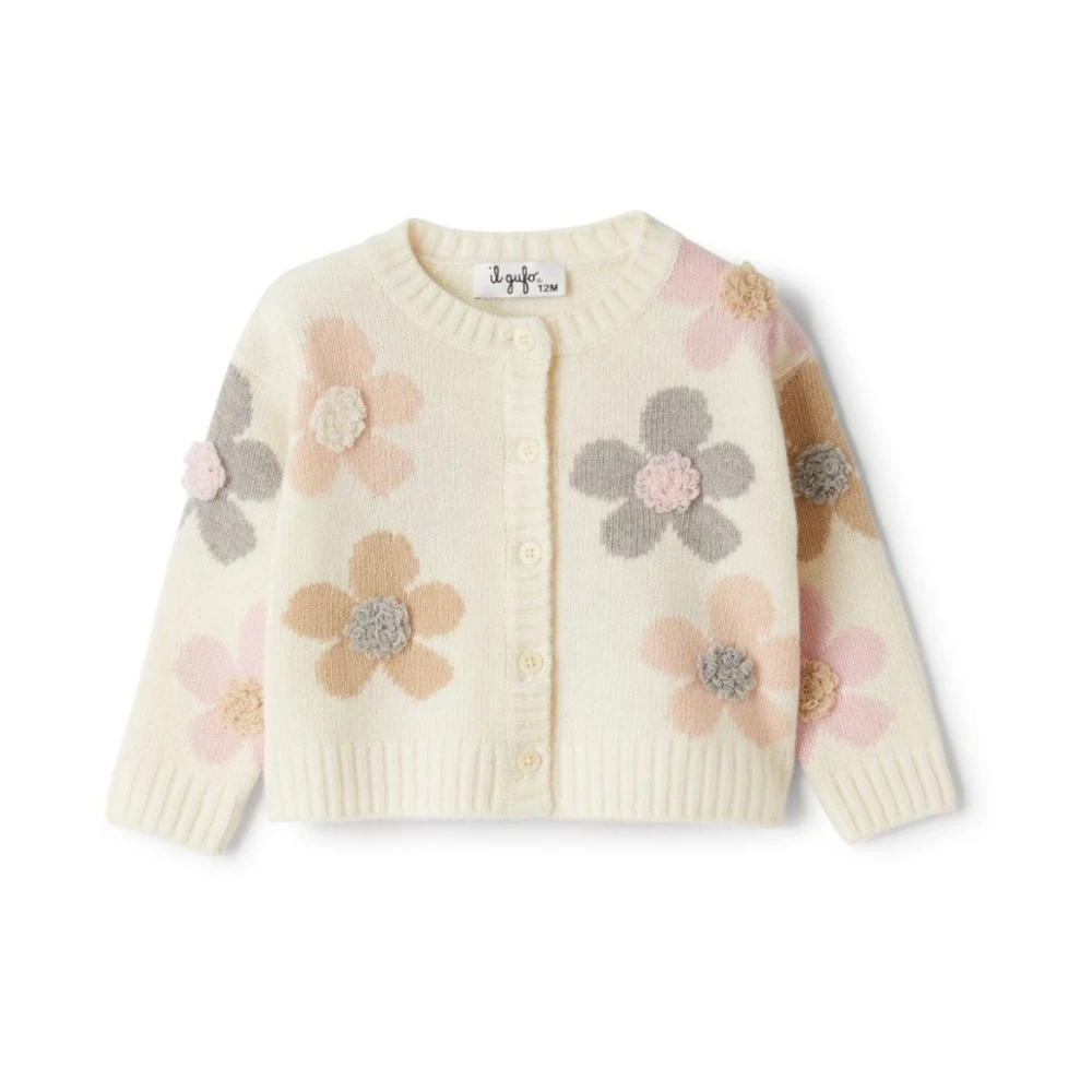 Il Gufo Girls Beige Knitwear For Aw24