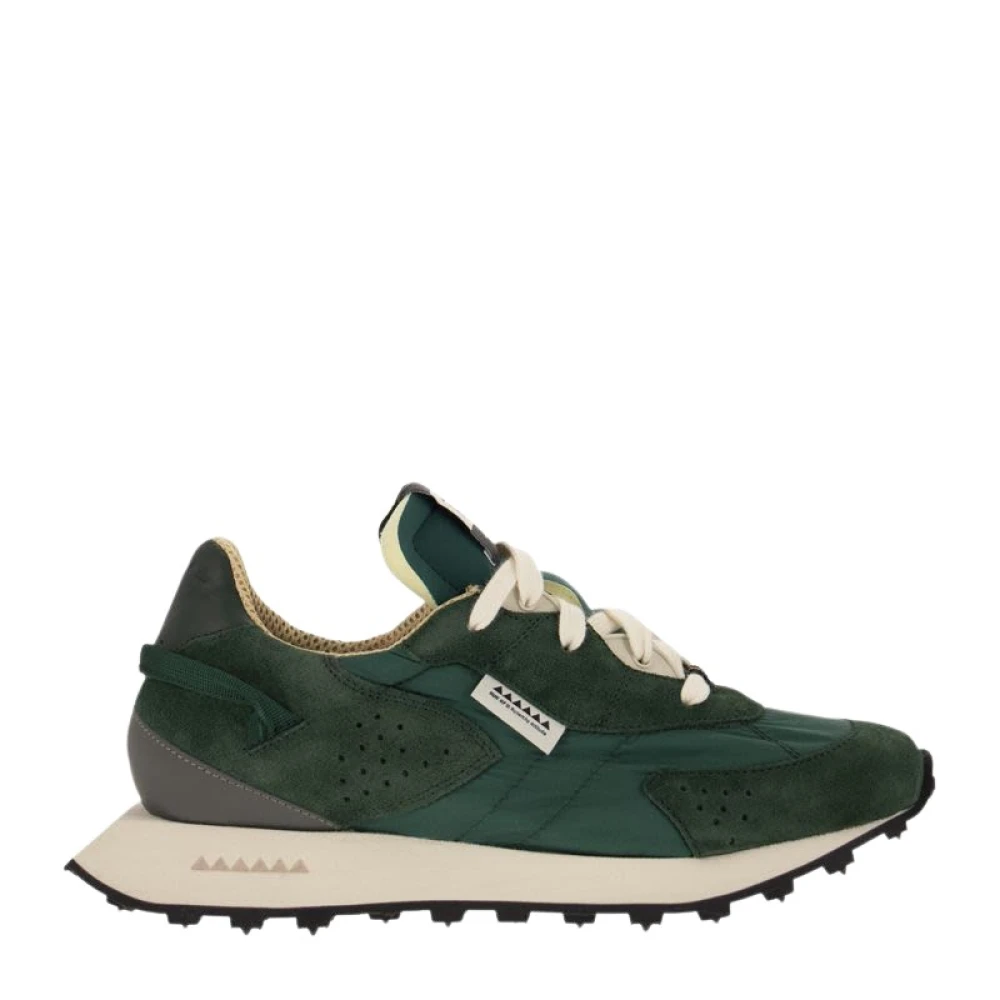 RUN OF Suede Andylon Sneakers Heren Schoenen Groen