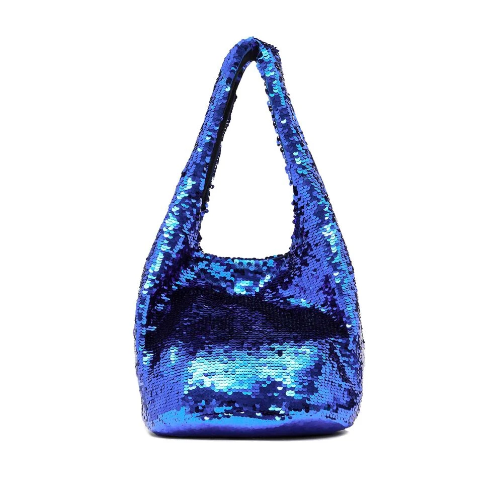 JW Anderson Elektrisch Blauwe Pailletten Handtas met Ankerlogo Blue Dames