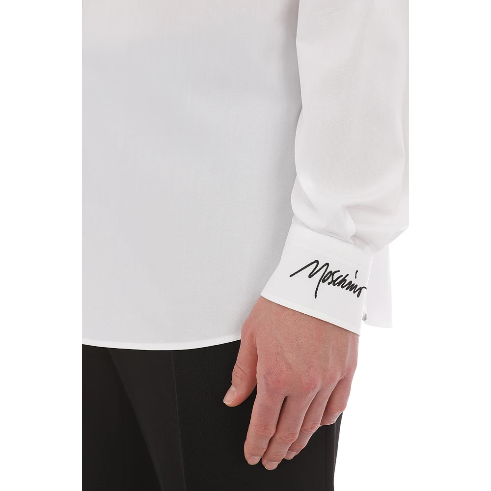 Moschino Witte Overhemden Collectie White Heren