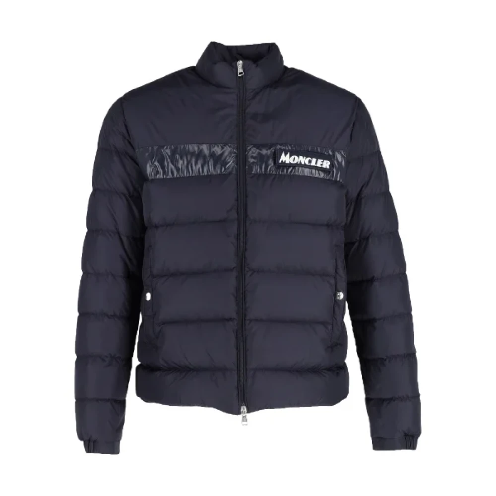 Moncler Pre-owned Nylon outerwear Blue Heren