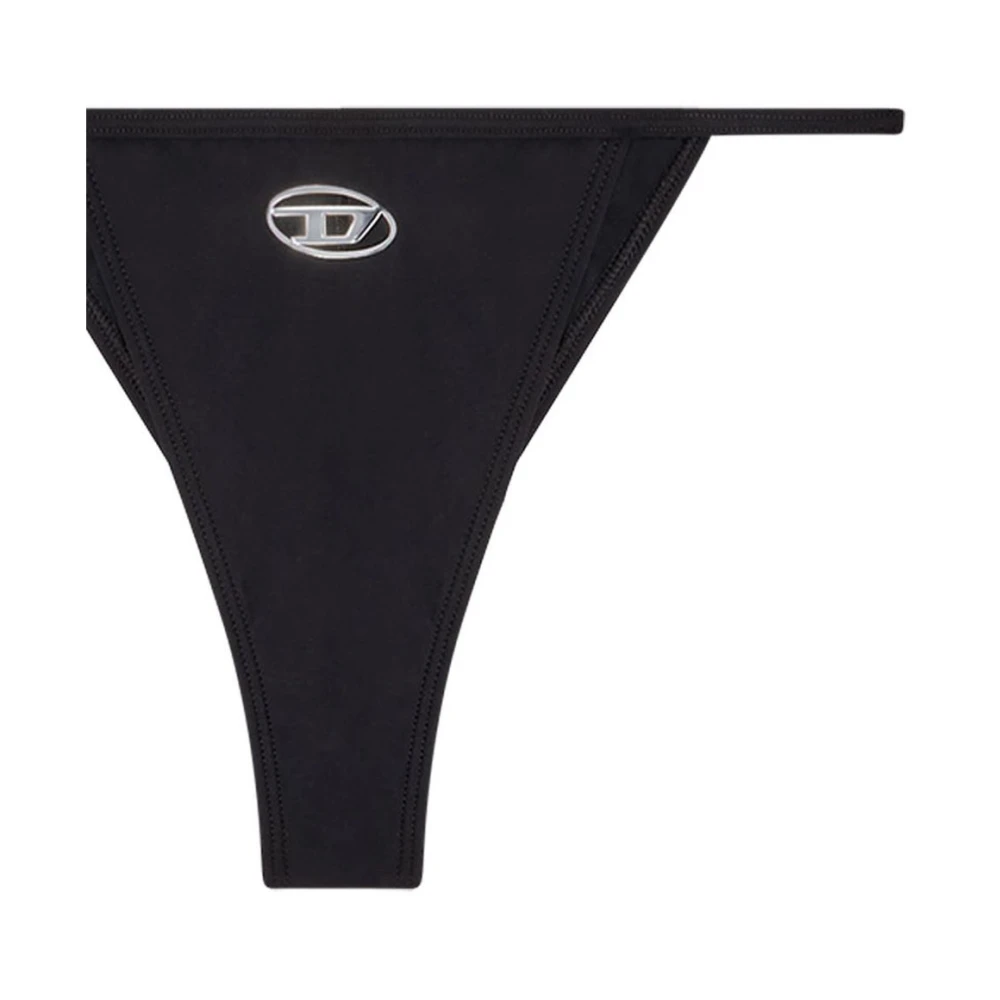 Diesel Zwart zee kleding met ovaal D-logo Black Dames
