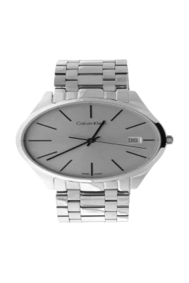 Elegant Quartzklocka med Silverurtavla