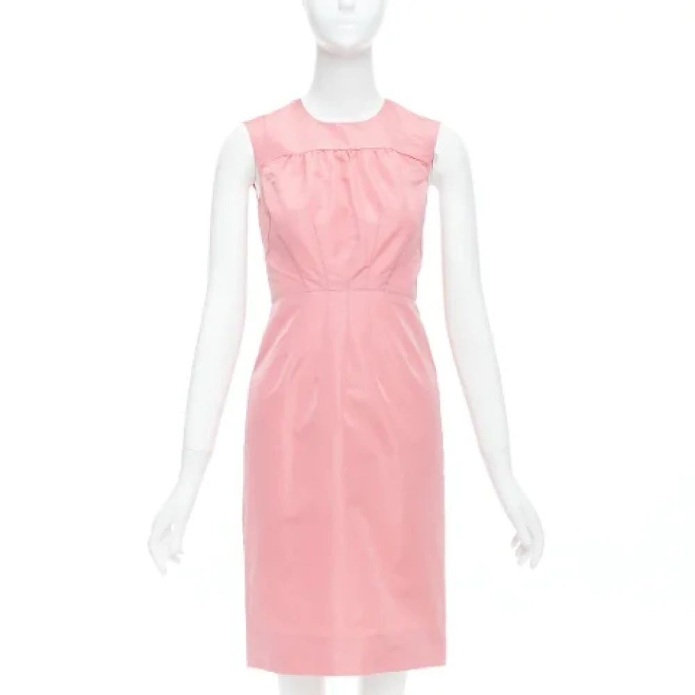 Prada Vintage Pre-owned Silk dresses Pink Dames