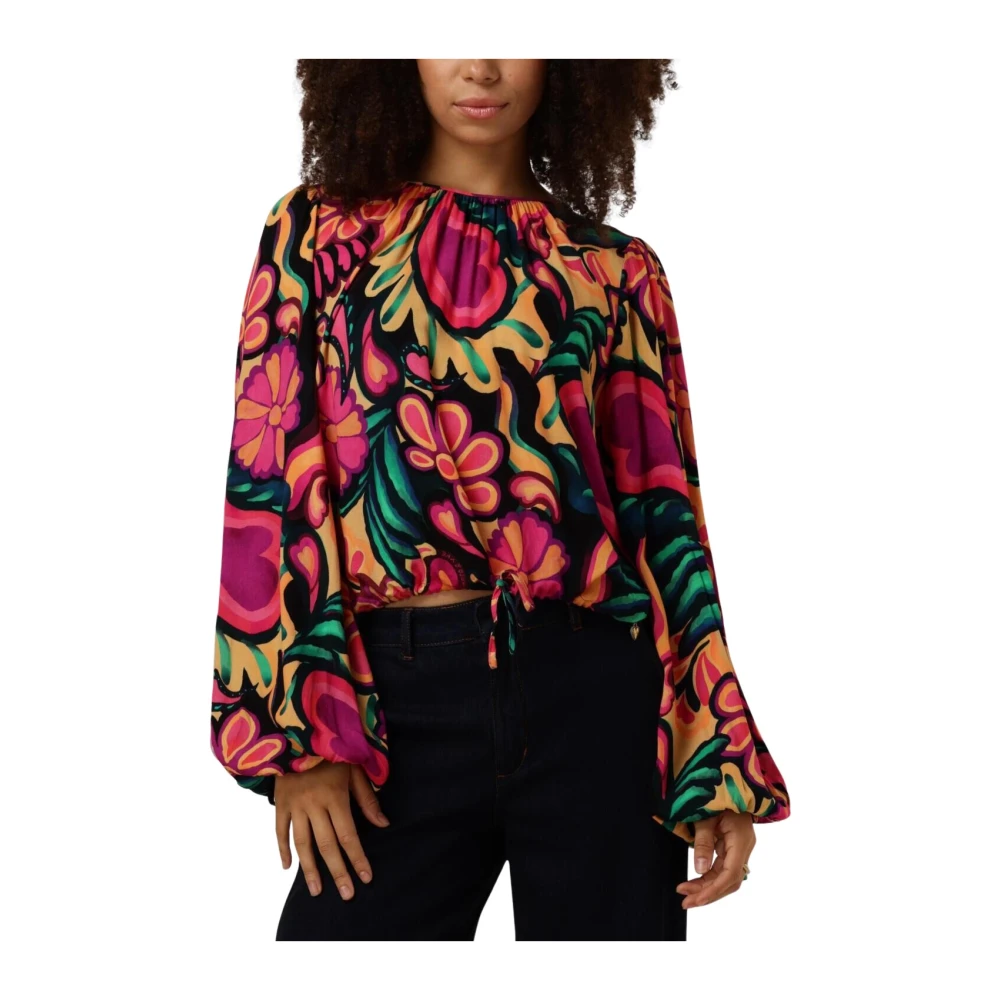 Harper & Yve Kleurrijke Alexis-Ls Longsleeve Top Multicolor Dames