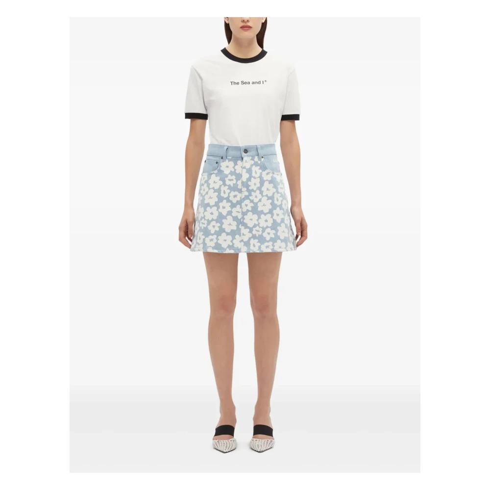 Msgm Stijlvolle Rok Blue Dames