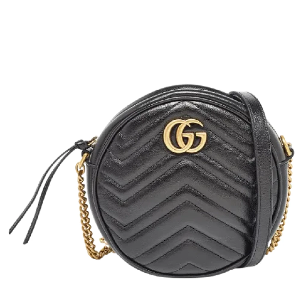 Gucci Vintage Pre-owned Leather gucci-bags Black Dames