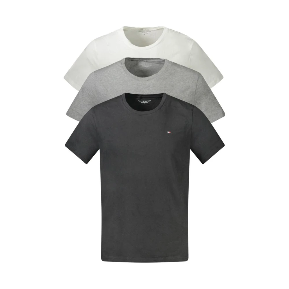 Tommy Hilfiger Grijze Katoenen T-Shirt | Stijlvol Ontwerp Gray Heren