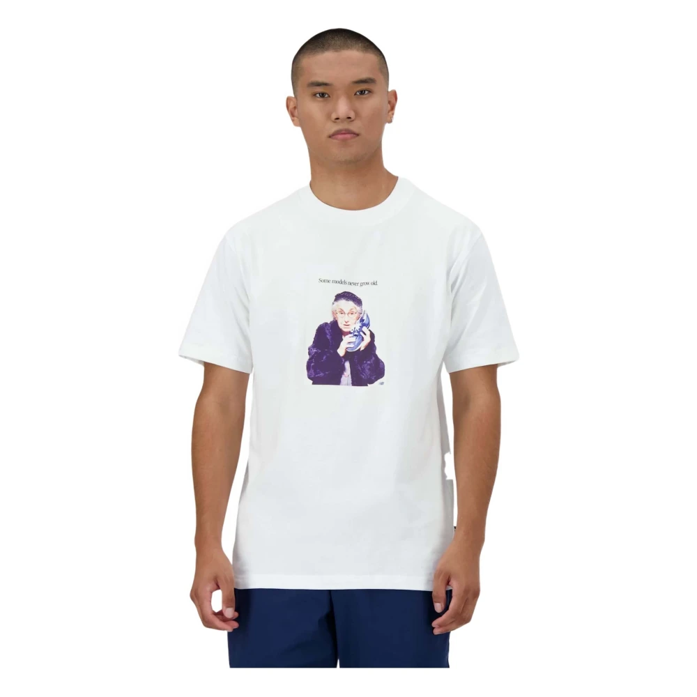 New Balance Atletiek Relaxte Nooit Leeftijd T-shirt White Heren