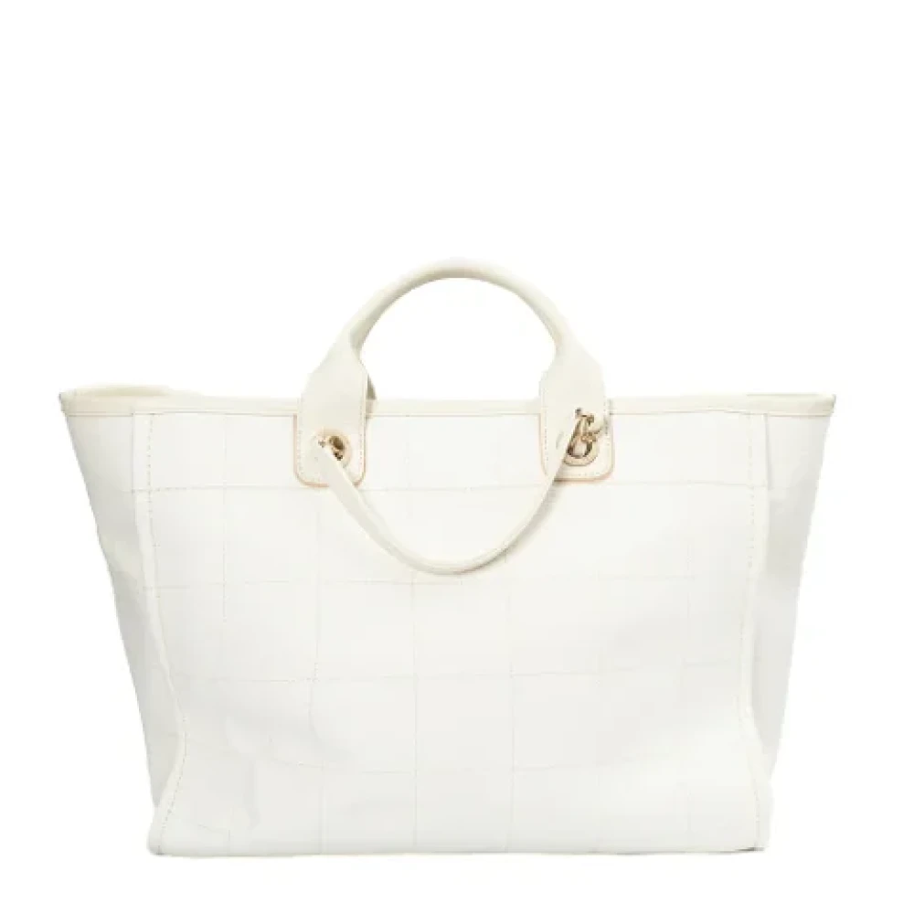 Chanel Vintage Pre-owned Cotton chanel-bags White Dames
