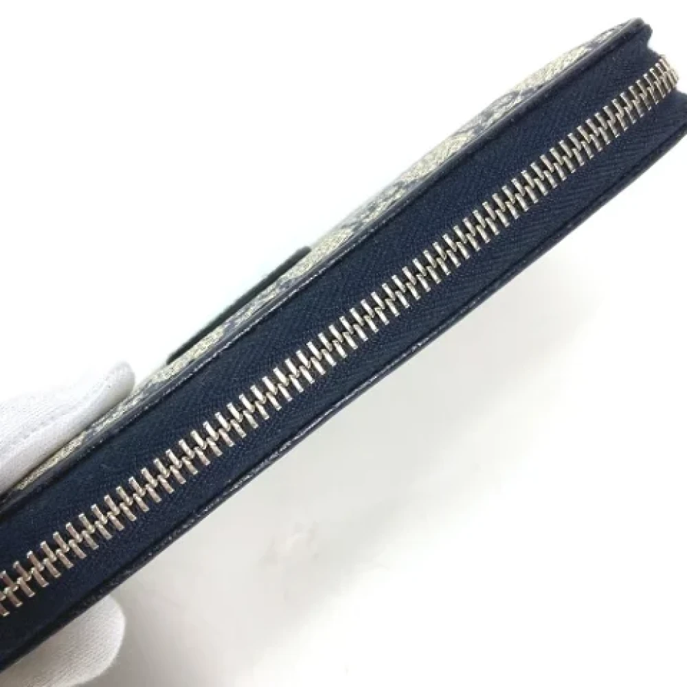 Gucci Vintage Pre-owned Canvas wallets Blue Dames