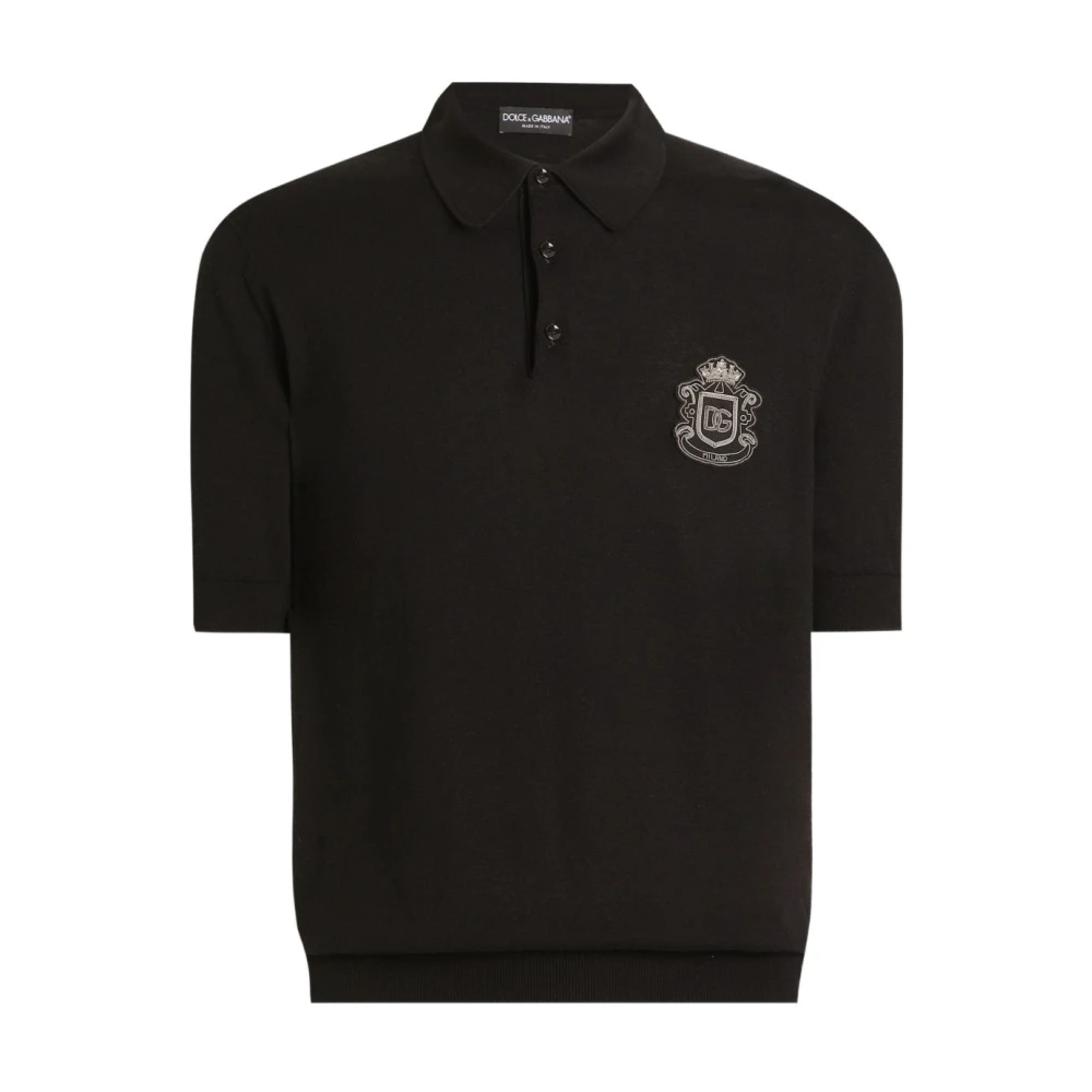 Dolce & Gabbana Men's Black Polo Shirt - Polo Shirts - M - Tops