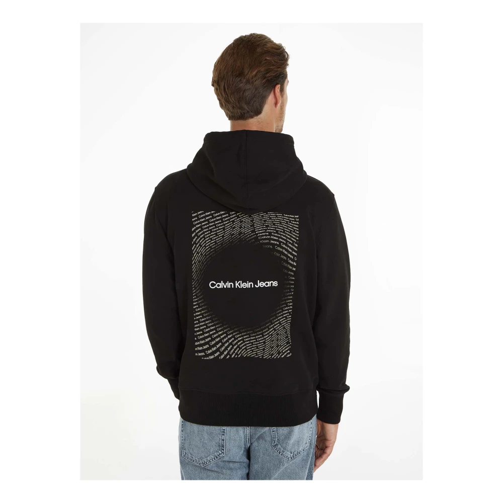 Calvin Klein Jeans Square Frequency Sweatshirt Black Heren